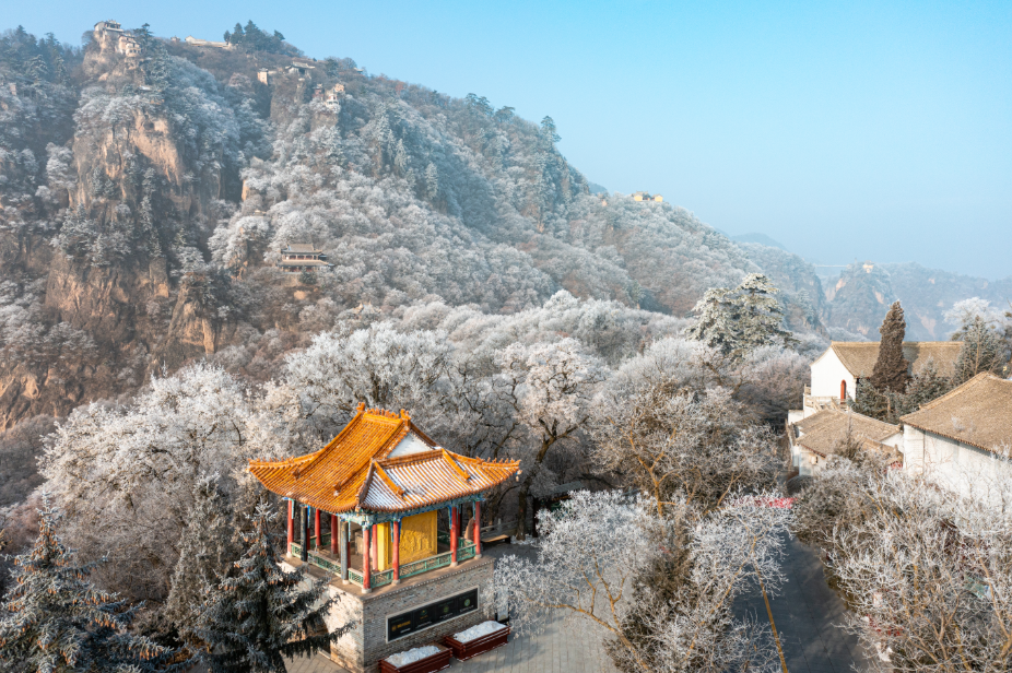 看千林雾凇,赏崆峒冬景