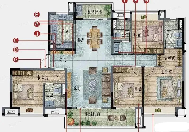 市面上11个最好的160平米户型,总有一款适合你