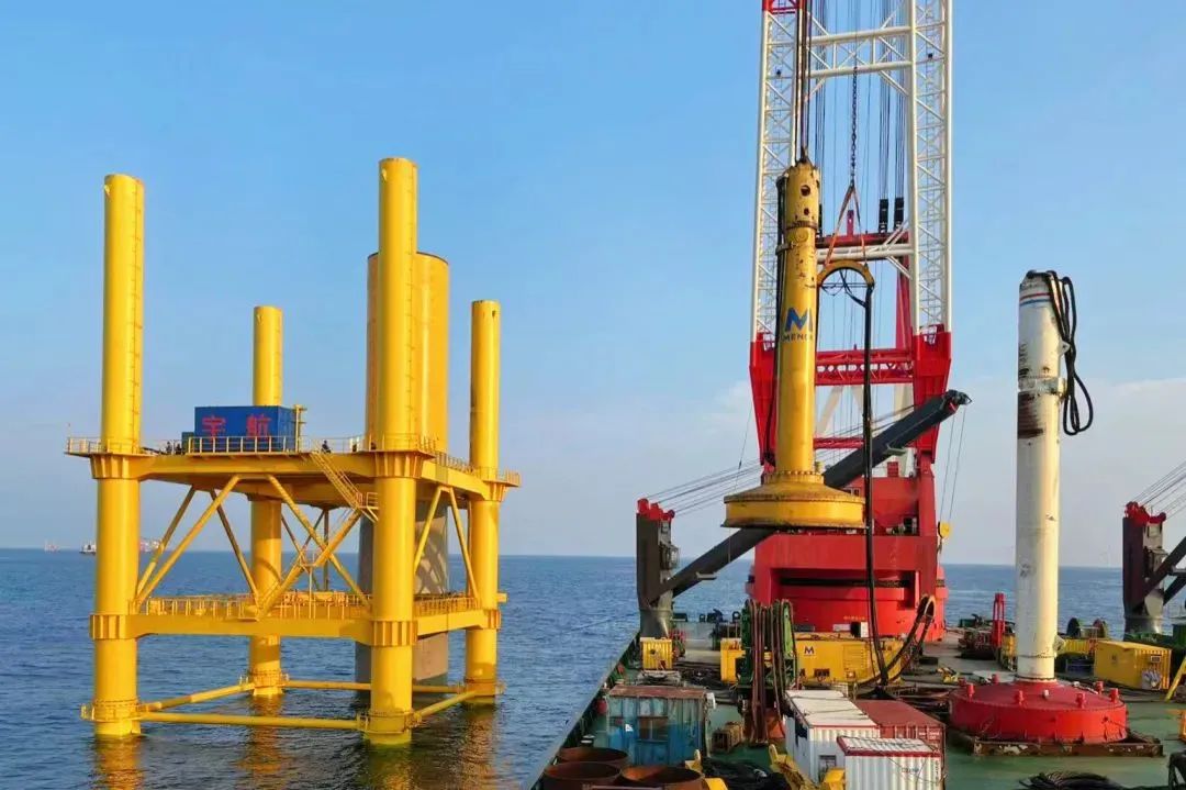 中交三航承建!又一海上风电项目完成单桩基础沉桩