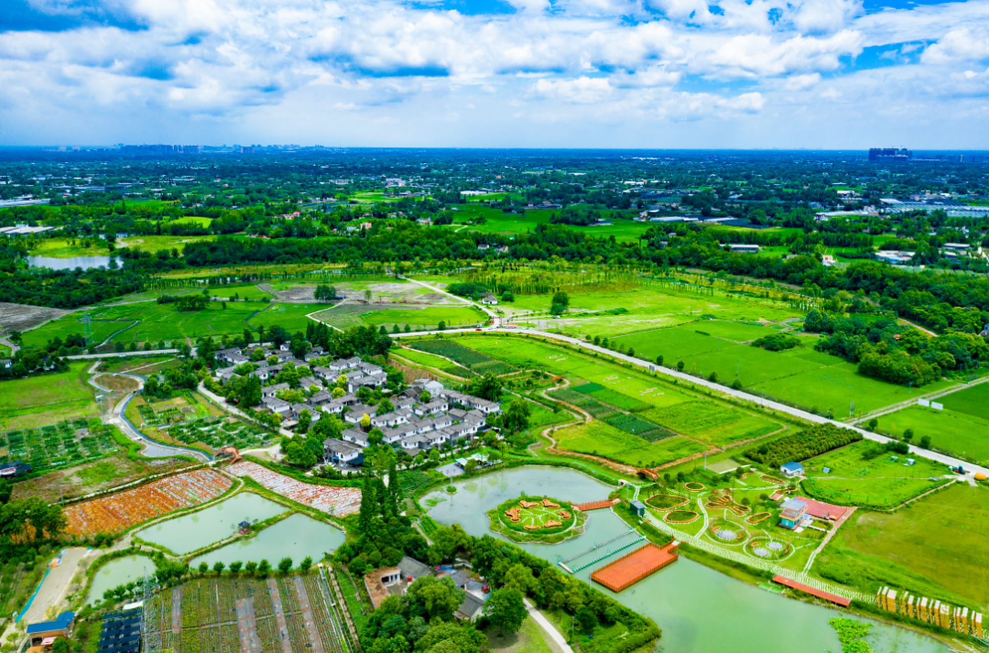 今日星座运势# 成都郫都区青杠树景区:寻觅川西坝子