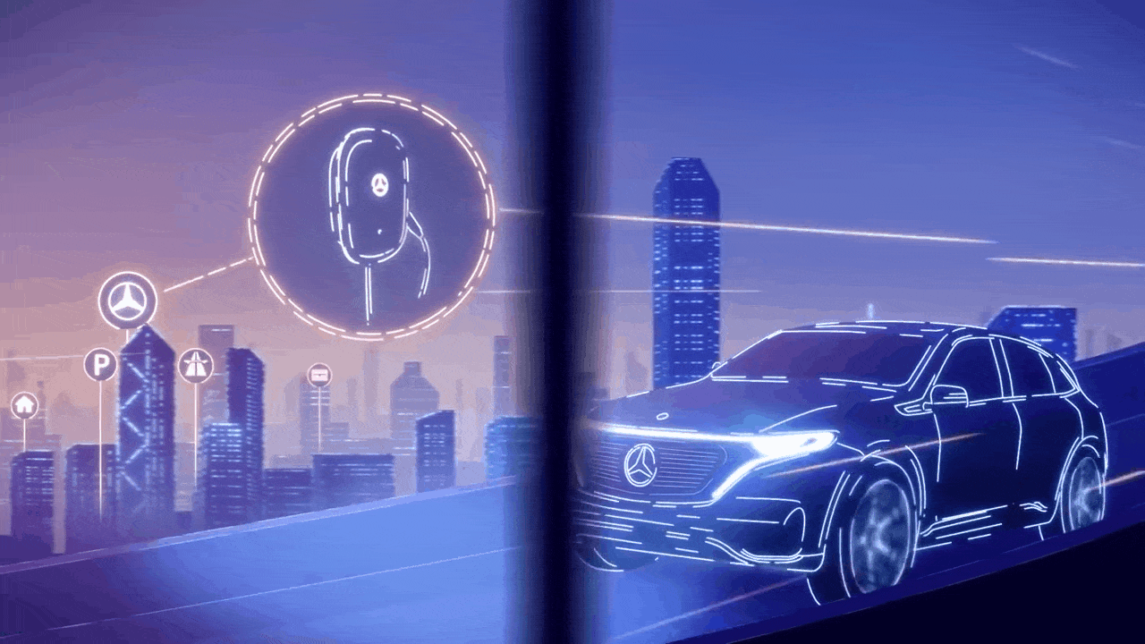 电动汽车充电概念图