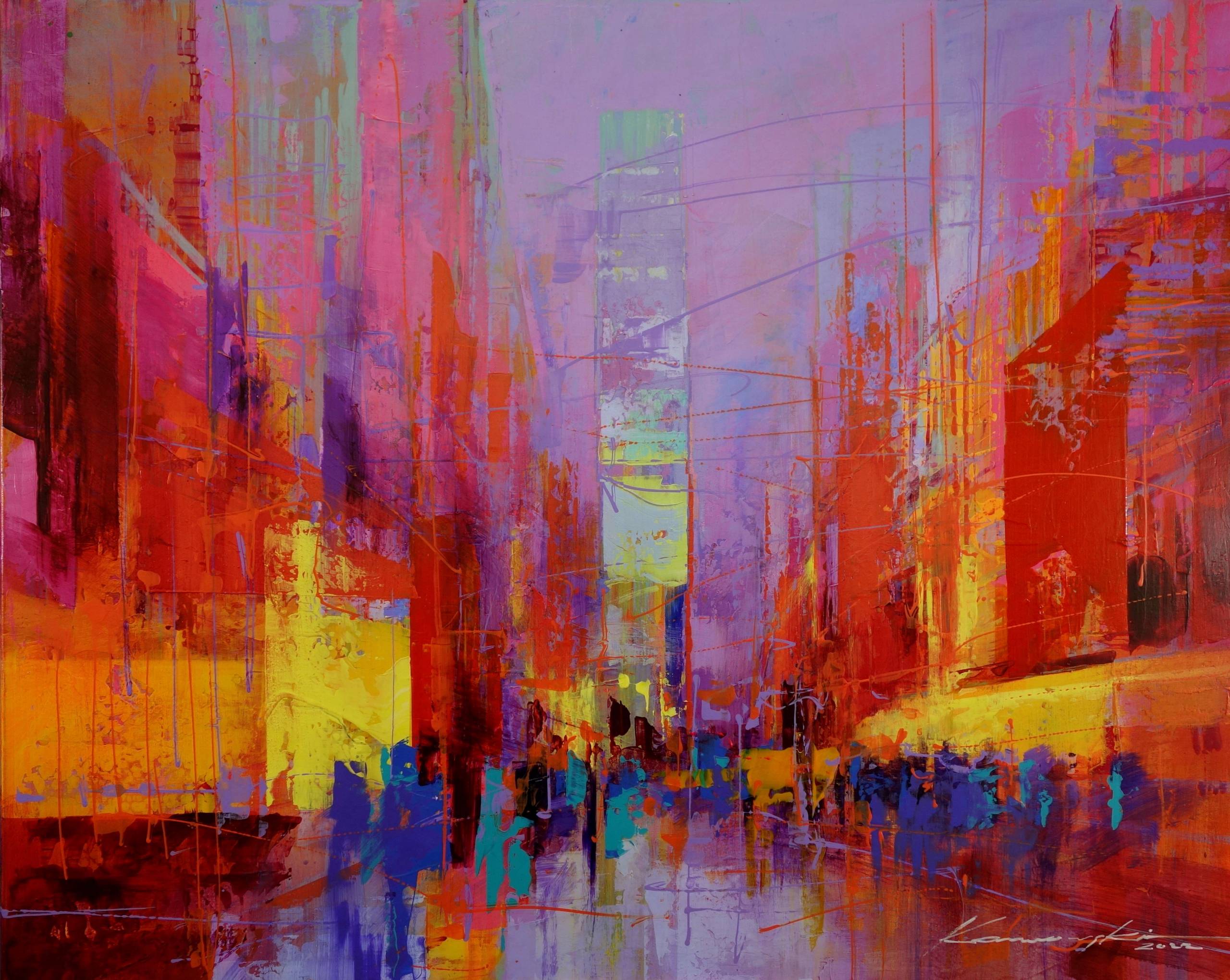 大色块朦胧性感的人物油画︱波兰画家安东尼·卡沃夫斯基作品