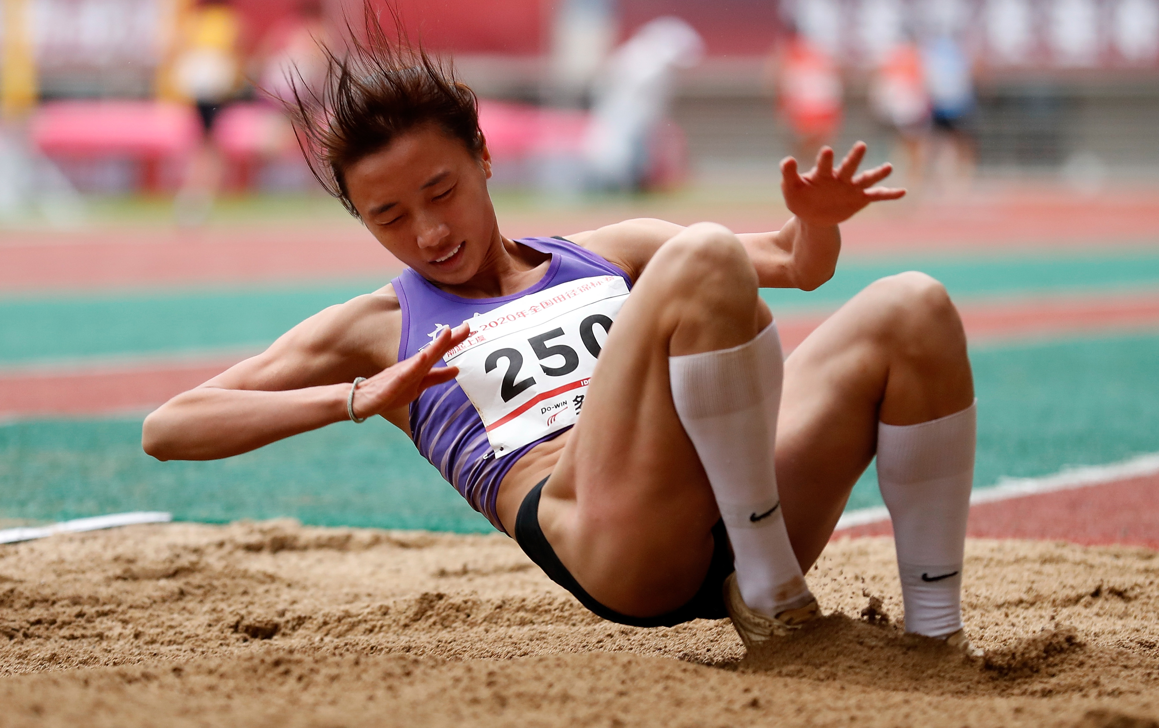 田径——全国锦标赛:女子三级跳远决赛赛况