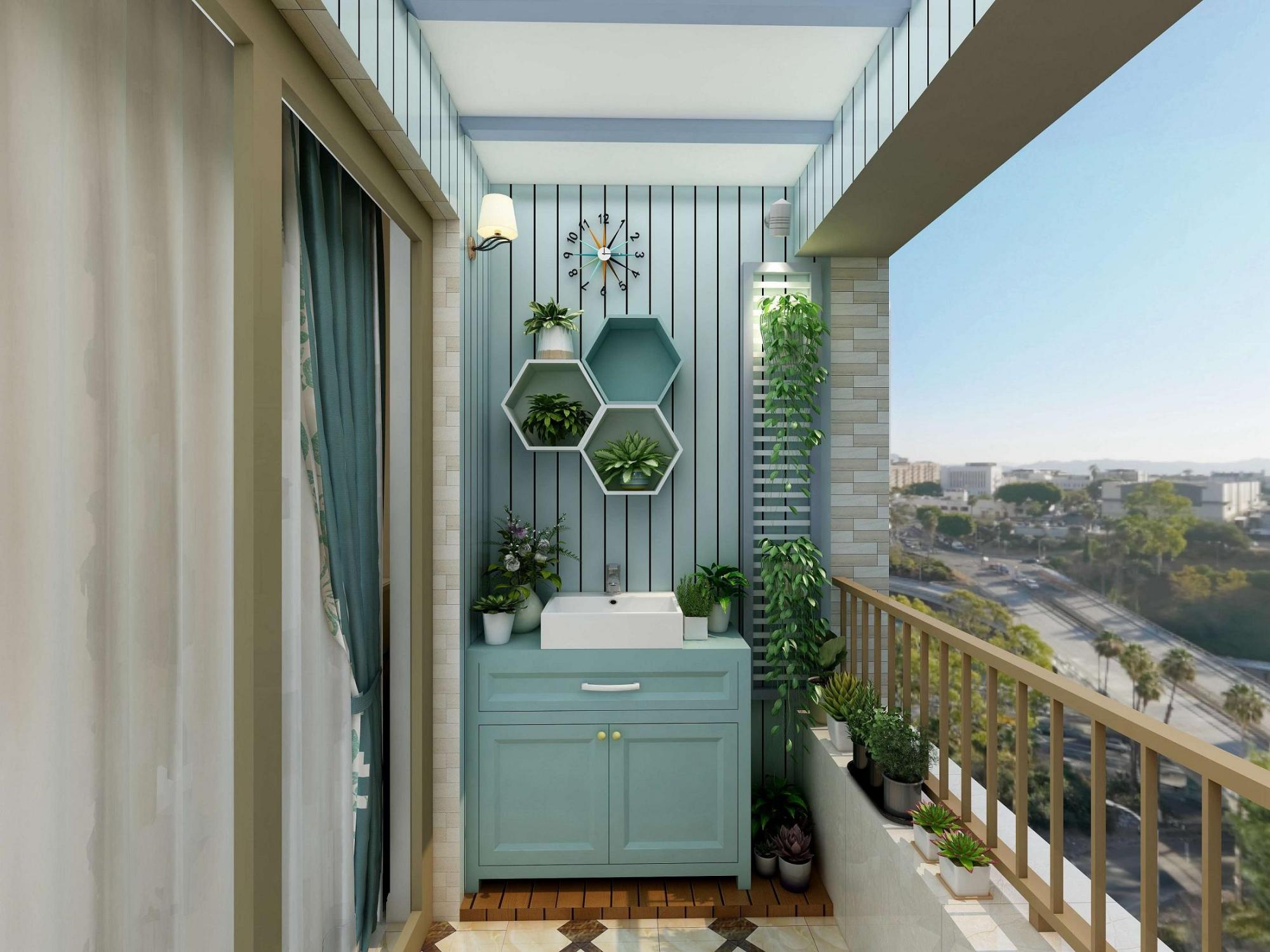 阳台是主要的构筑物之一,凝聚并构筑城市居家生活所需的亲近自然