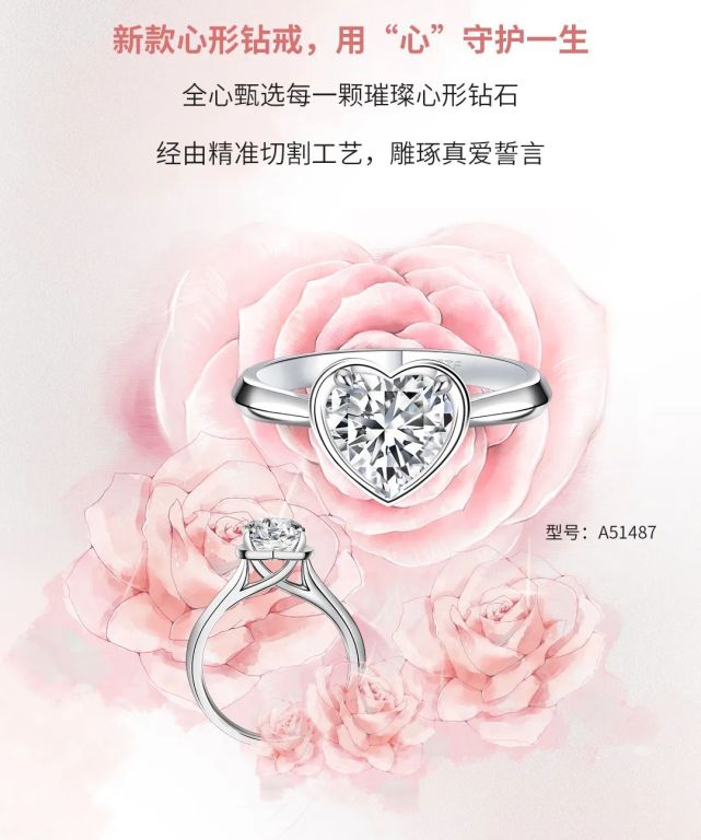 周大福|守护一生系列上市 致你的情诗 戴在指尖