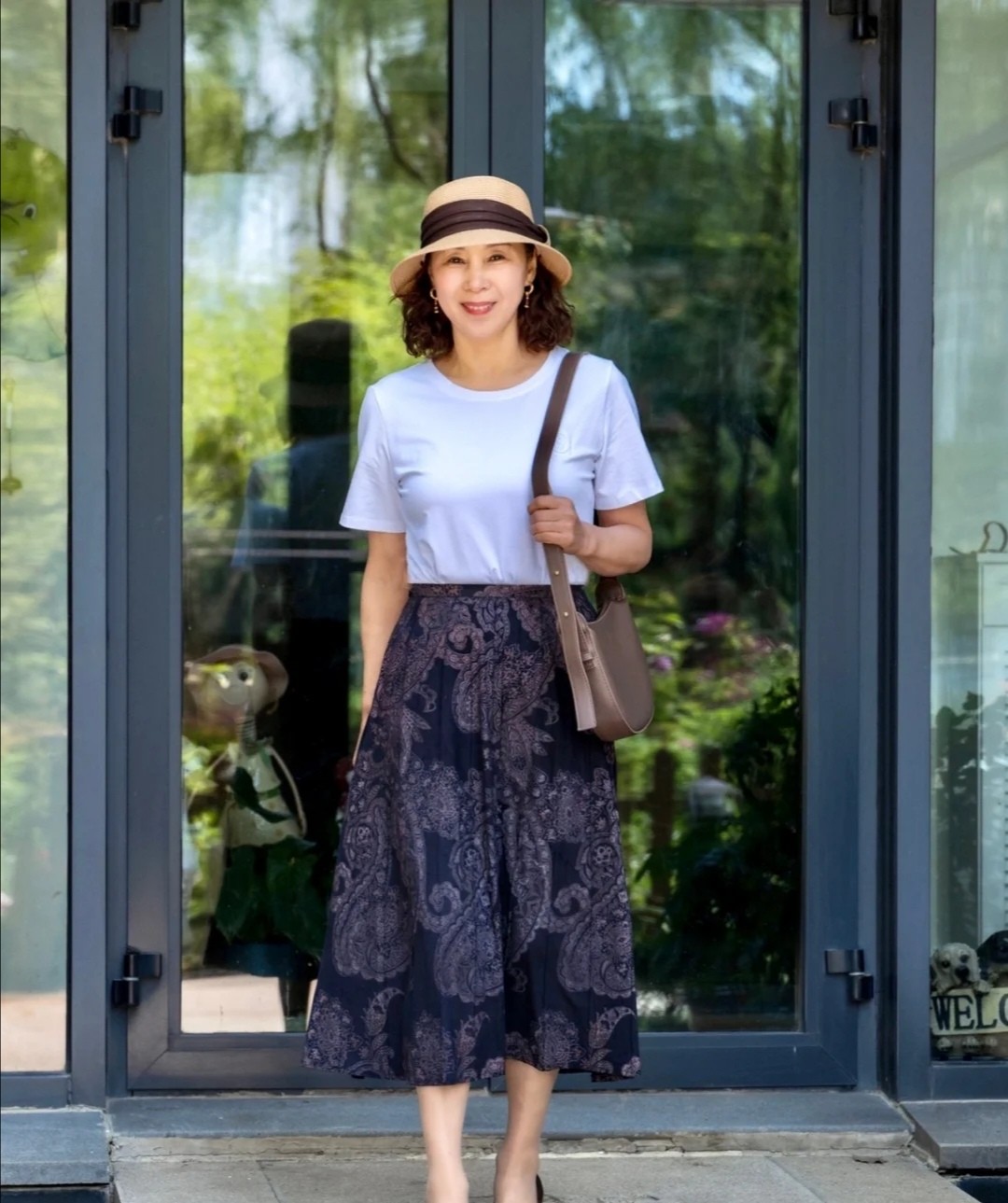 千金难买老来瘦?这位60岁 的阿姨身材微胖,凭穿搭穿出优雅气质