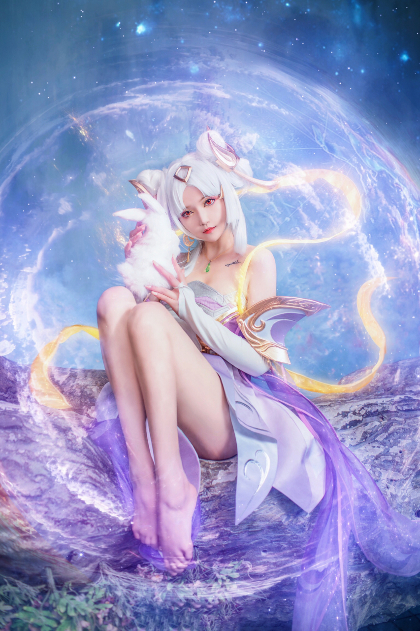 竞燃是你# 王者荣耀嫦娥绝美cos,一起来庆祝亚运会王者荣耀中国队