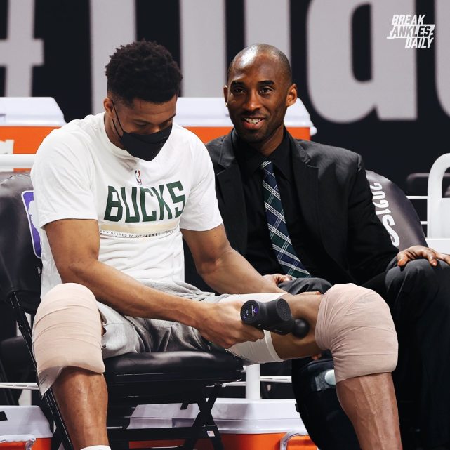 字母哥已完成科比生前为其设下所有挑战,老大在另一个世界也笑了