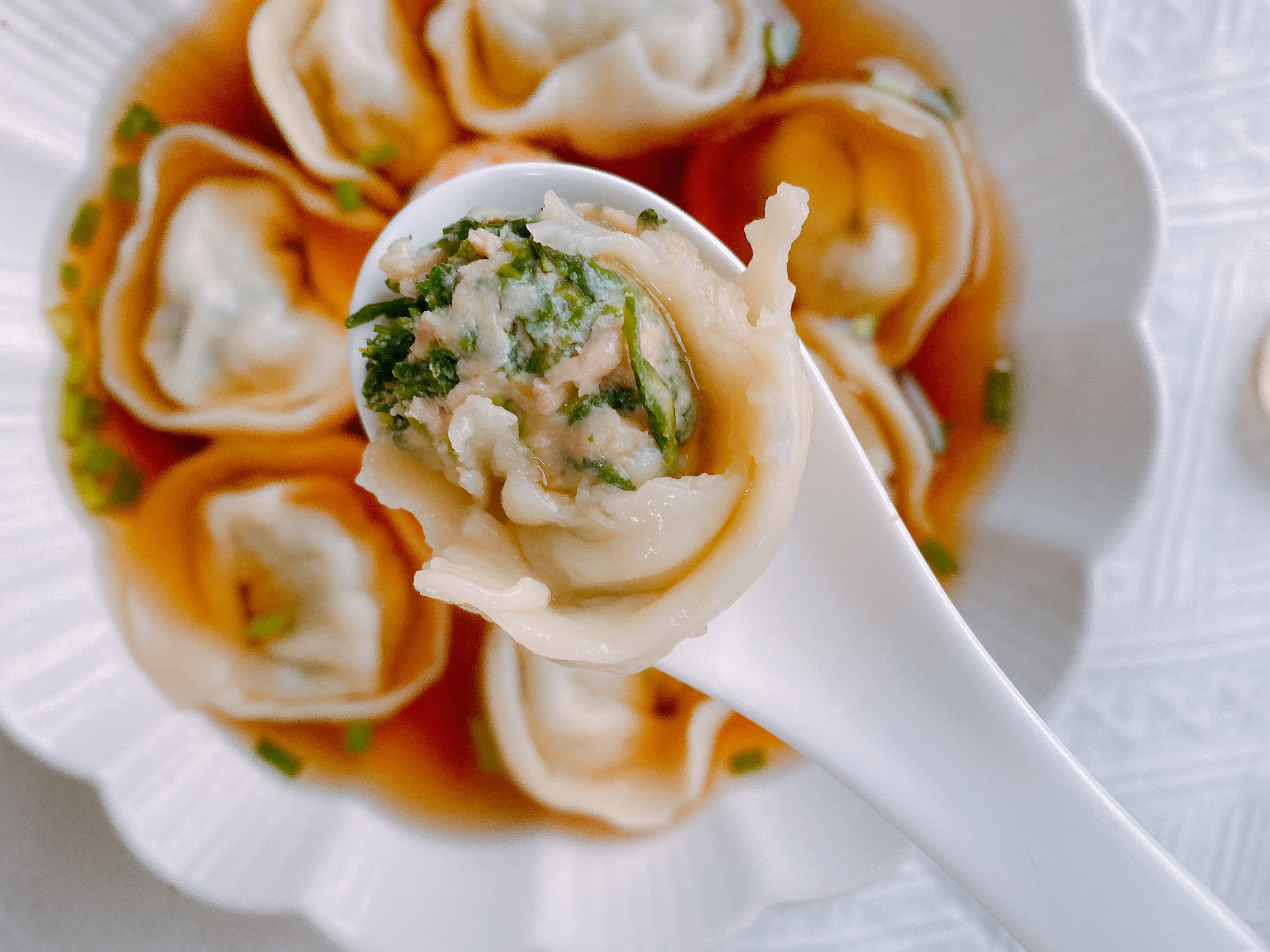 冬天必吃荠菜虾肉馄饨,钙含量比牛奶高,味道鲜,补充营养好过冬