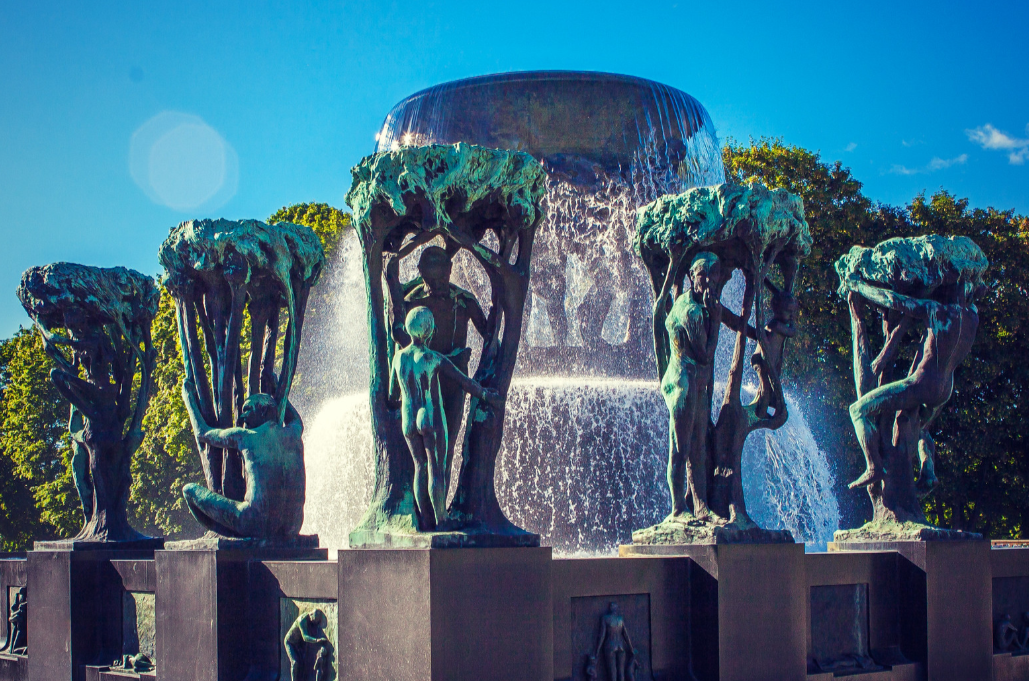 雕刻石头的艺术挪威文化中的花岗岩雕塑独特的历史文化魅力