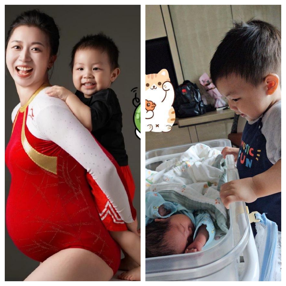 31岁体操奥运冠军迎二胎!嫁1米9肌肉男,08六朵金花仅程菲仍单身