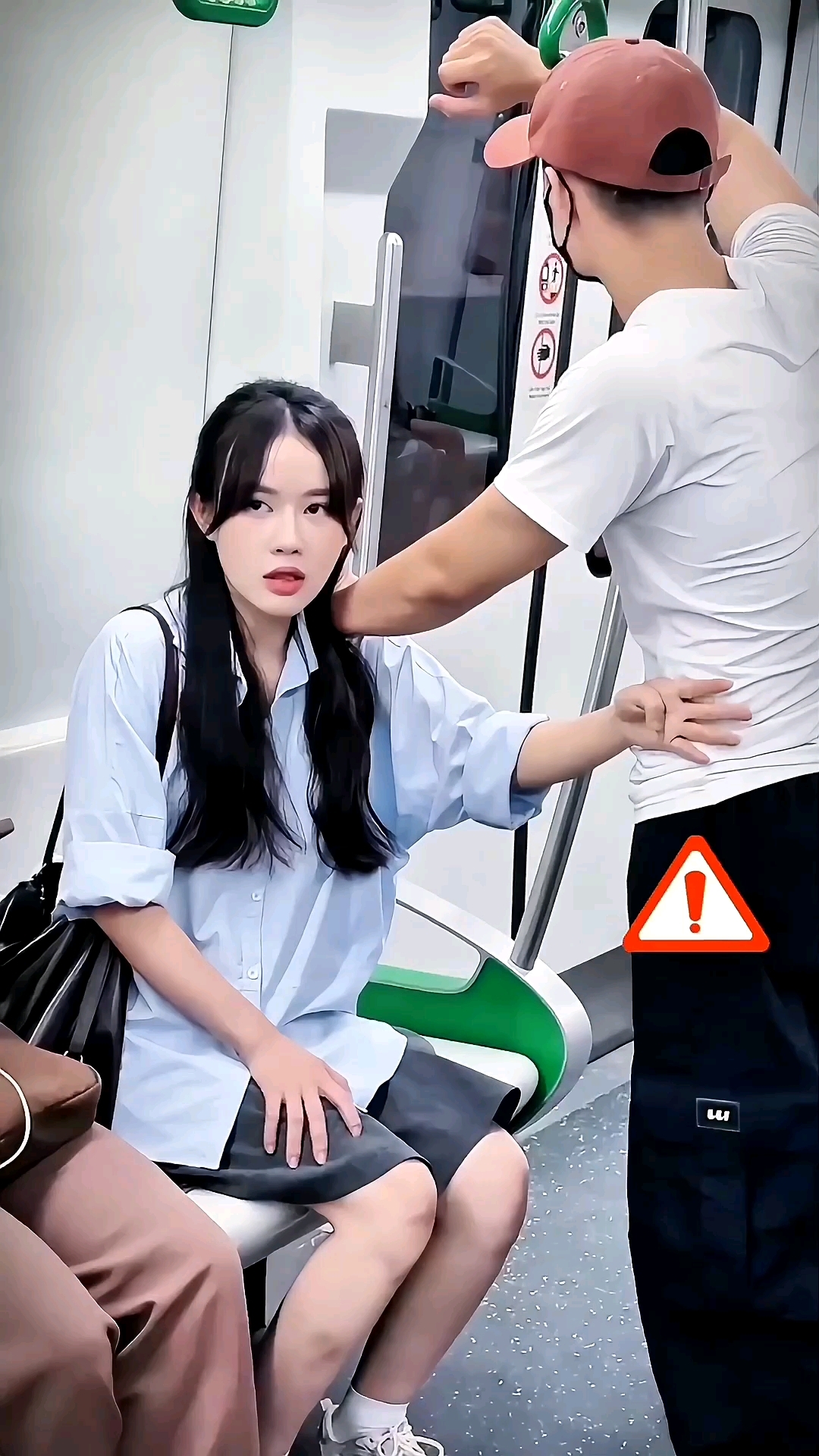 国外女子求救现场,他的手势大家一定要记住