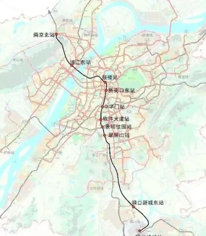 南京5号地铁线路图图片