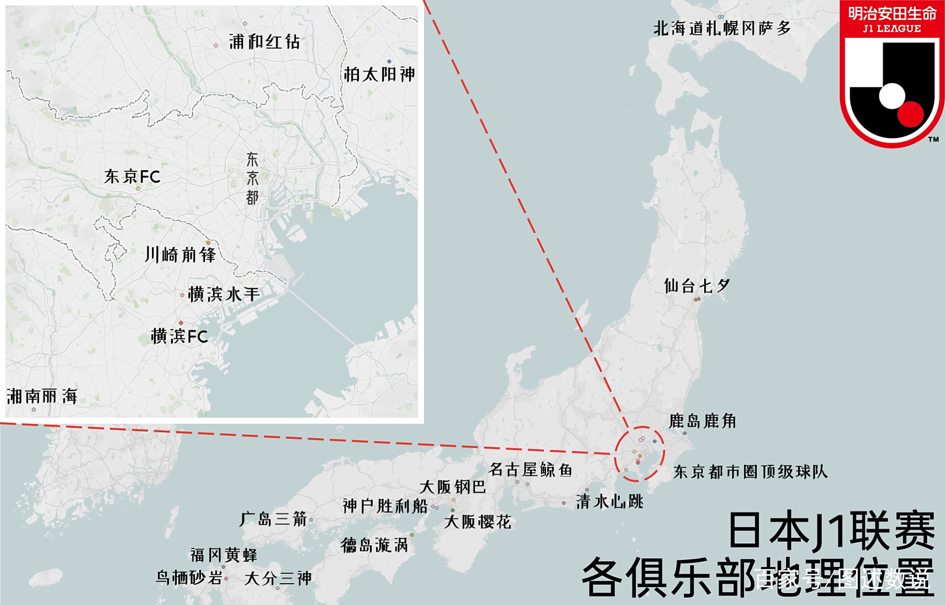日本j1联赛俱乐部地理分析 1 东京都市圈