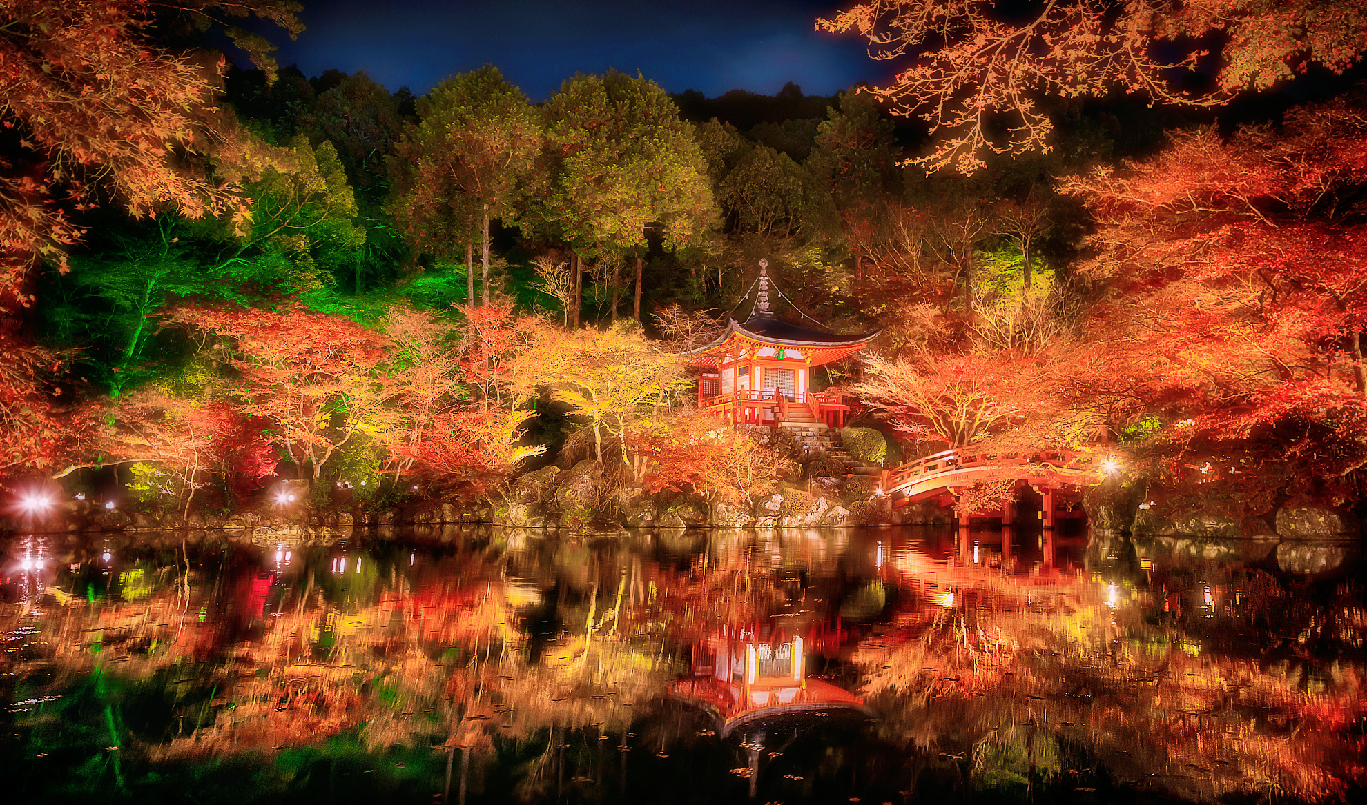 日本京都醍醐寺,落日下的唯美景象,领略禅宗意境