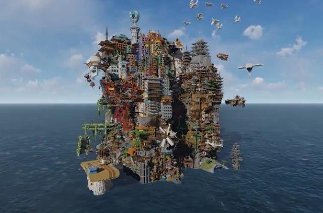 盘点《我的世界》最宏伟的"三大建筑"每一款都堪称3a世界!