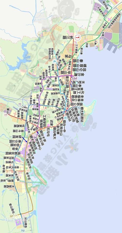 烟台明年开始建设1,3号地铁线路,总长50公里,争取省内前三