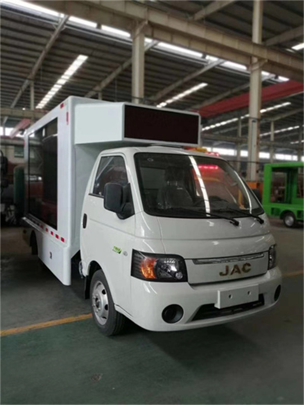 江淮流动广告车 v5广告车全自动舞台宣传车车体为厢式结构配置