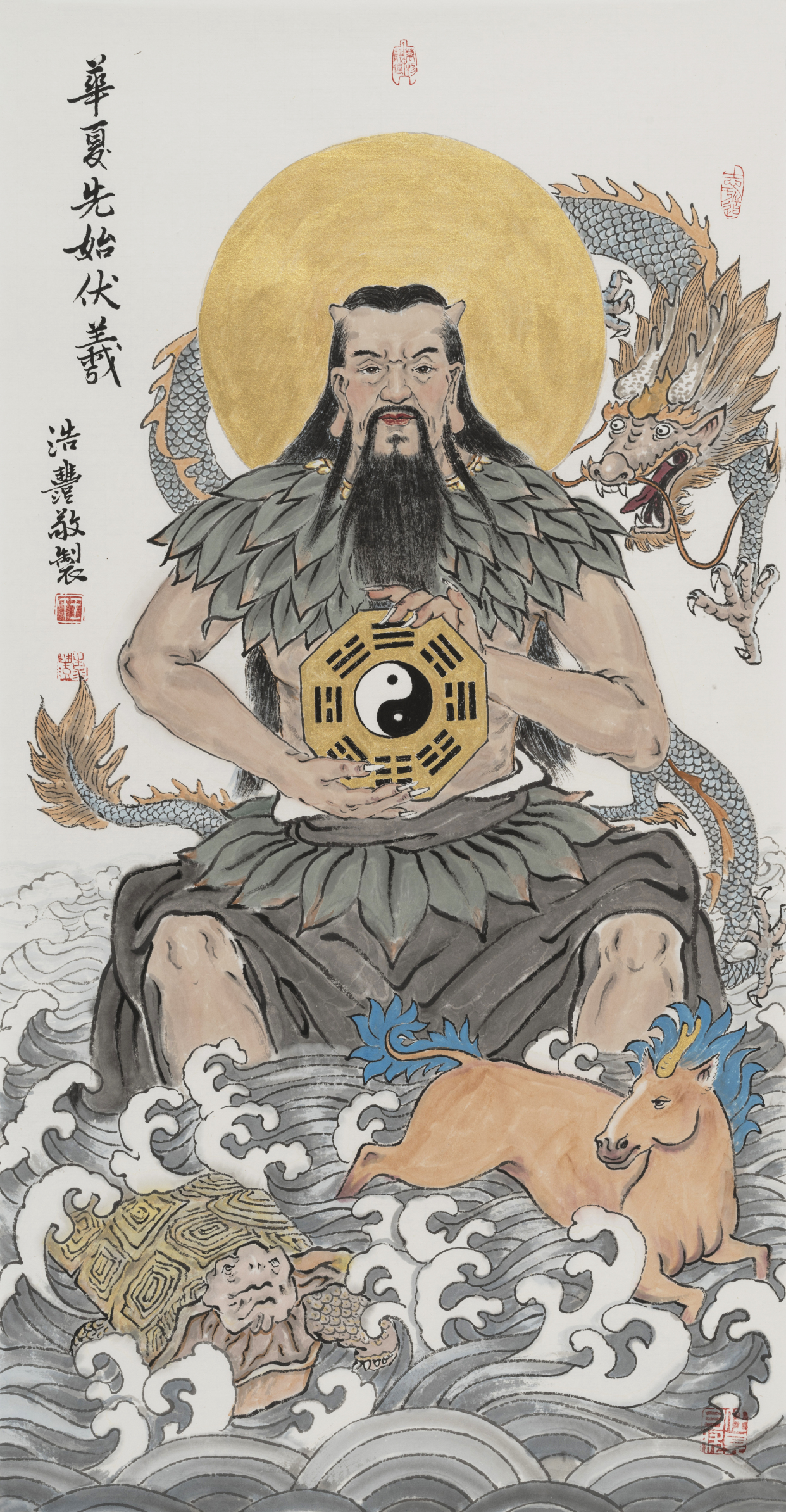 历代圣贤造像图卷