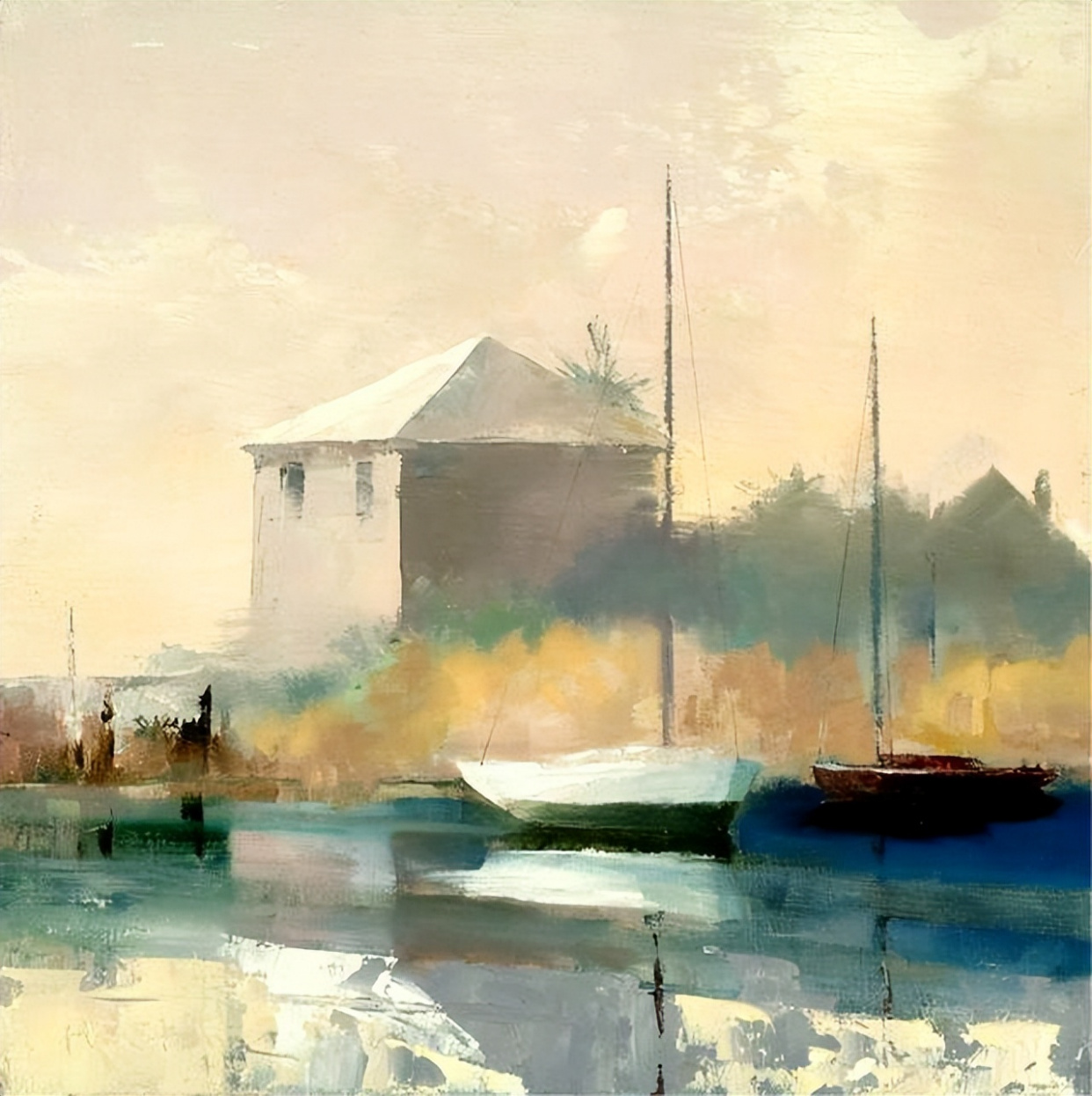 英国画家paul stone:极简恬静唯美的水彩风景欣赏