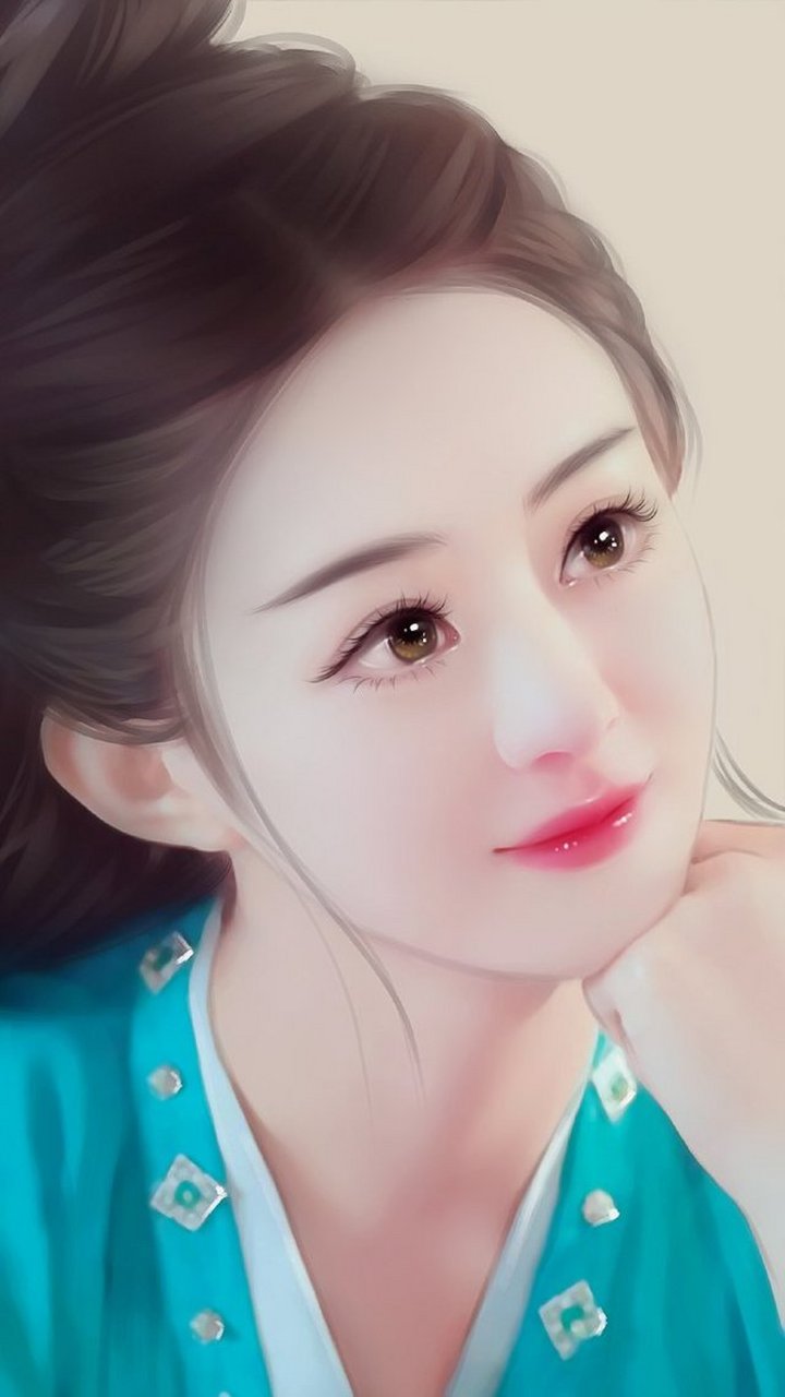 5位女星古装手绘图,赵丽颖杨蓉戚薇刘亦菲张馨予,谁最美艳脱俗