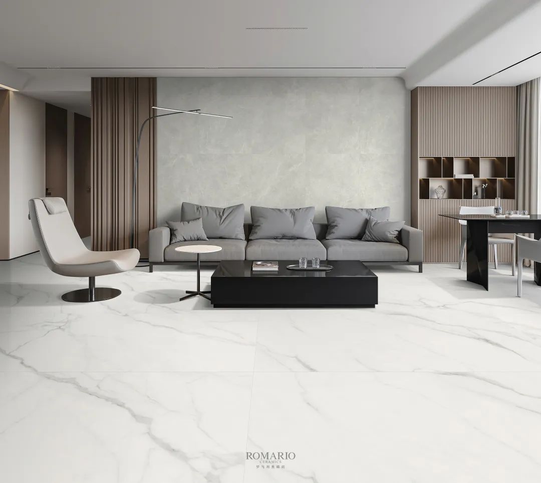 罗马利奥新品|天丝绒系列米兰白,自然优雅,经典奢石的绝世芳华