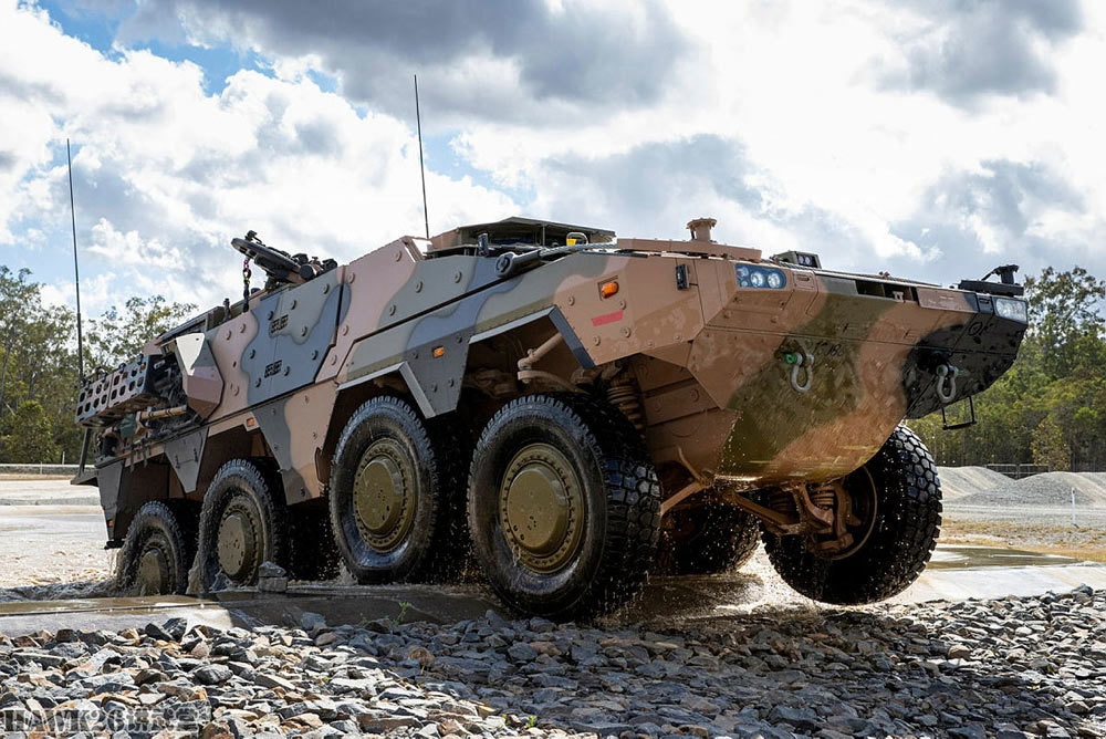 澳大利亚陆军拳师犬装甲车训练照 整车德国制造 开始换装培训