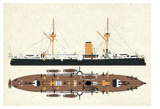 阅读历史,甲午国殇,北洋水师装备系列:靖远号防护巡洋舰