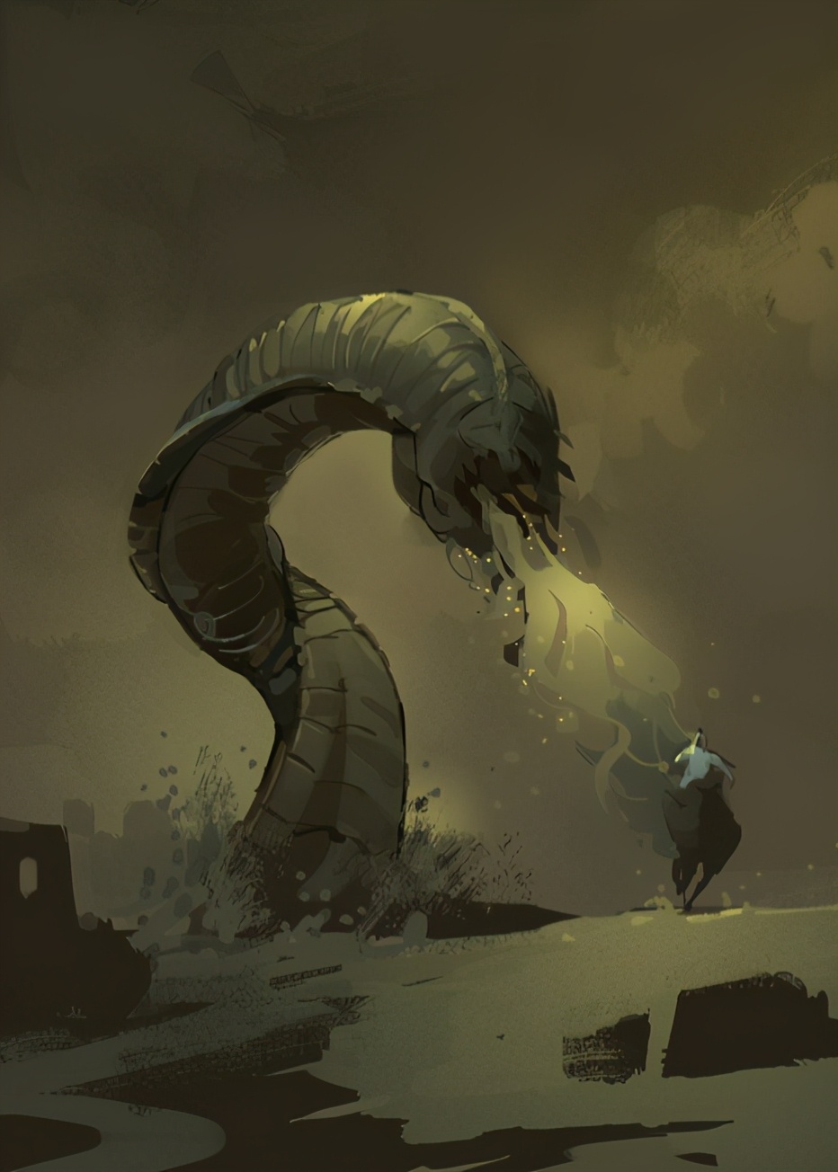 克苏鲁神话生物:巨噬蠕虫