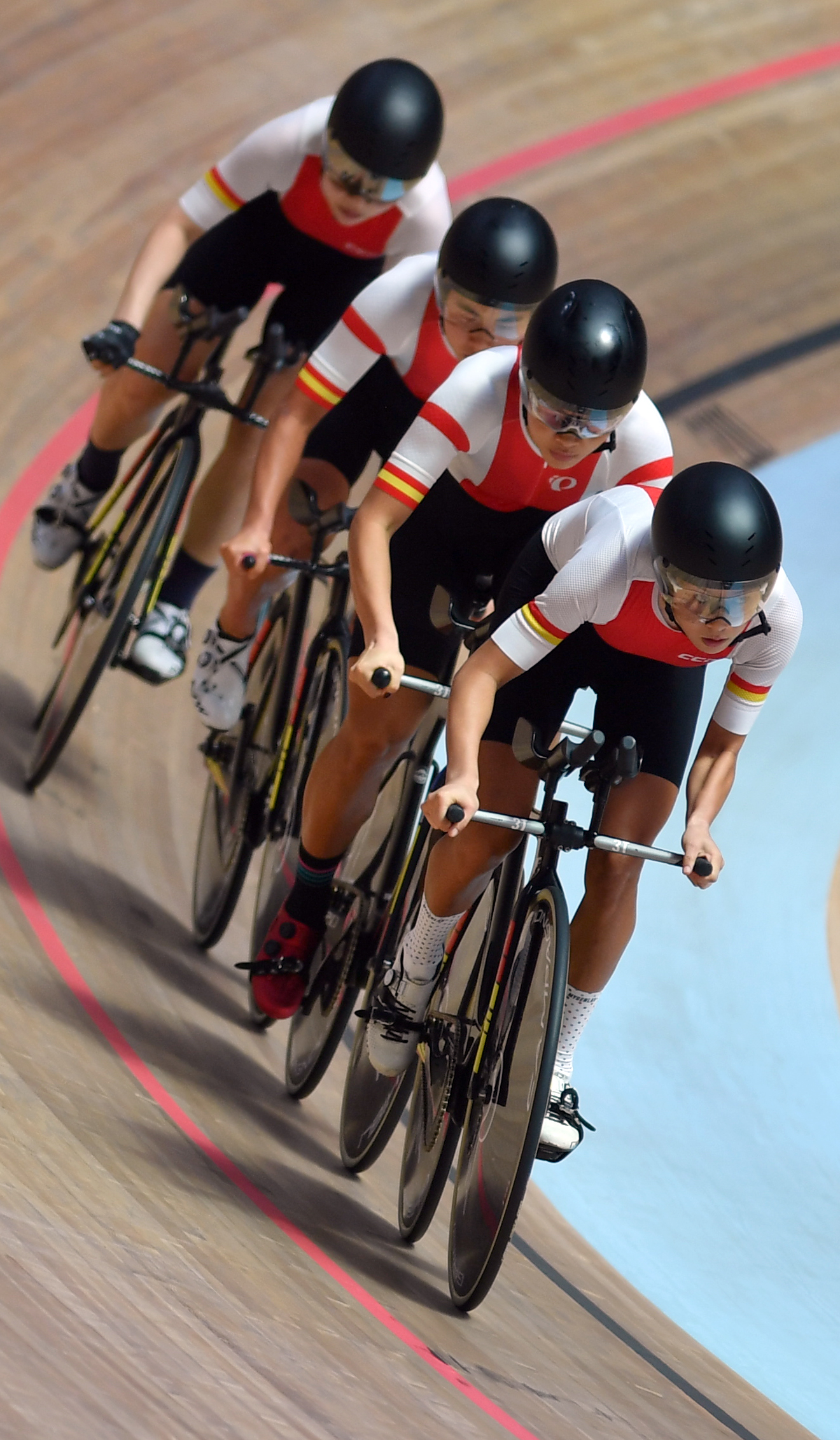 场地自行车——女子团体追逐赛赛况(5)