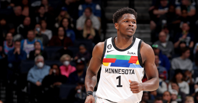 爱德华兹25 7 7 安德森23分 森林狼擒灰熊 莫兰特空砍三双