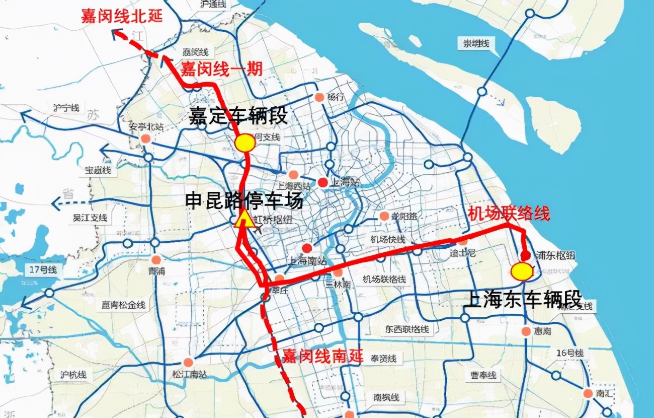 上海市域铁路嘉闵线定位成了放射线