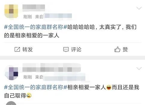 推荐|“相亲相爱一家人”全国统一家庭群昵称？网友看完后惊呼：一模一样！
