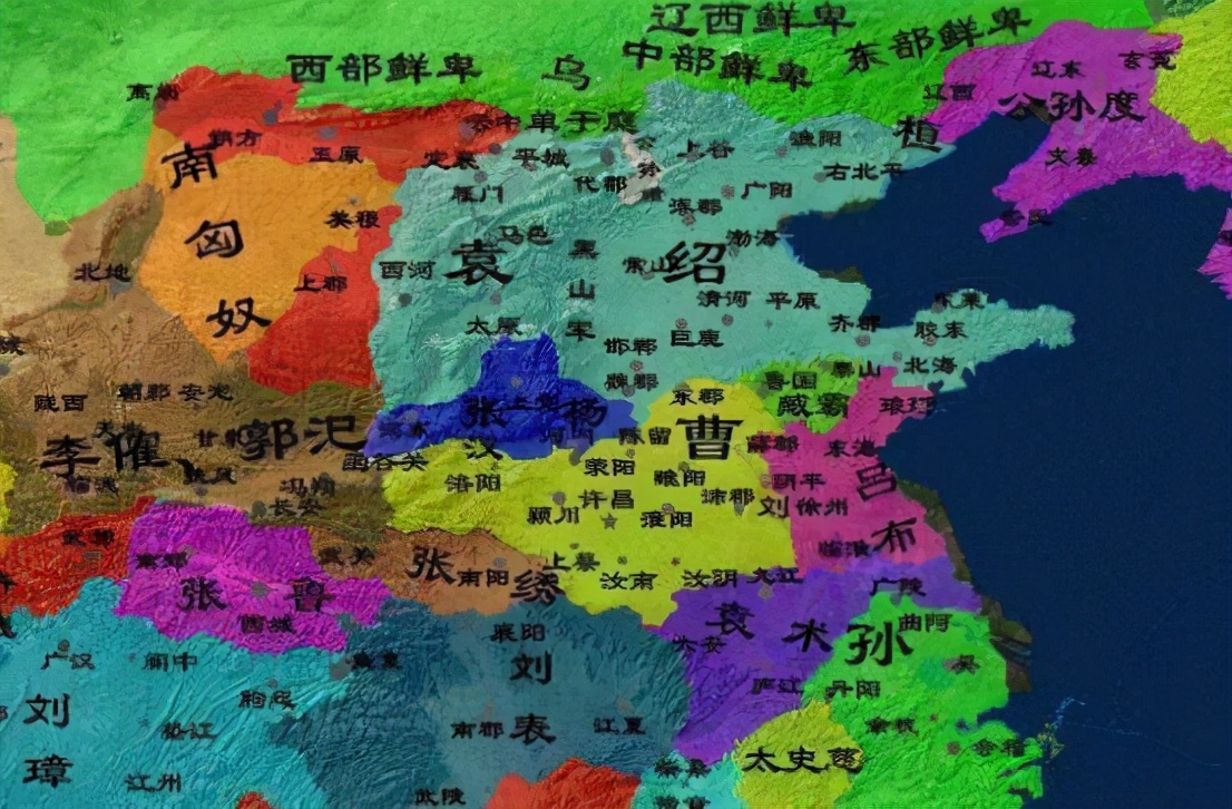 东汉初年地图图片