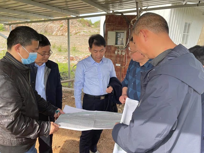 樅陽縣領導督導城鄉建設用地增減掛鉤試點項目