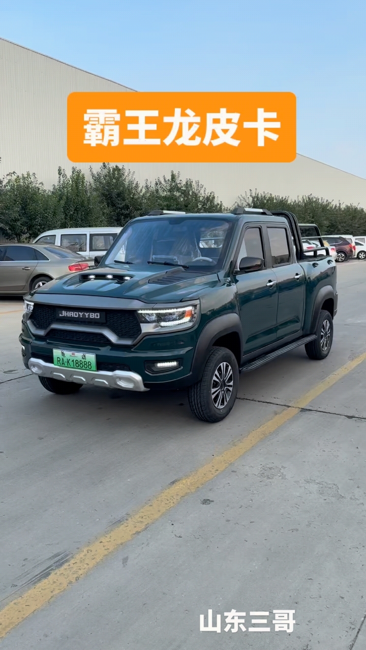 霸王龙皮卡低速电动皮卡车电动货车老年代步车老头乐电动四轮车