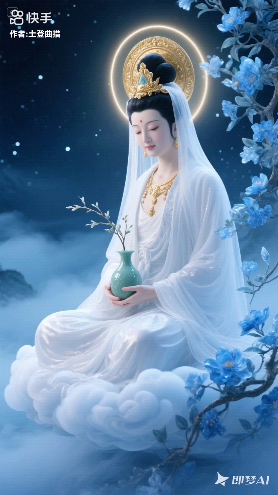 即梦ai佛系精美壁纸分享:广结善缘见佛菩萨者平安喜乐安康!