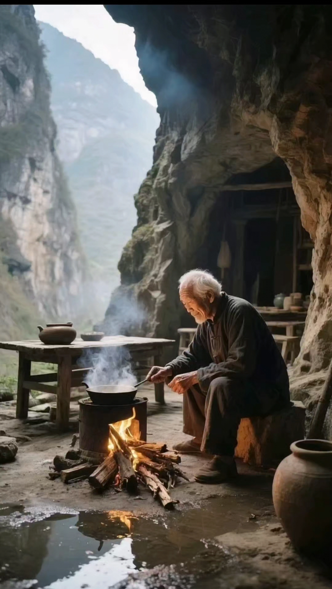 土豪老板隐居深山,千金难买心灵安静,过着与世无争的生活