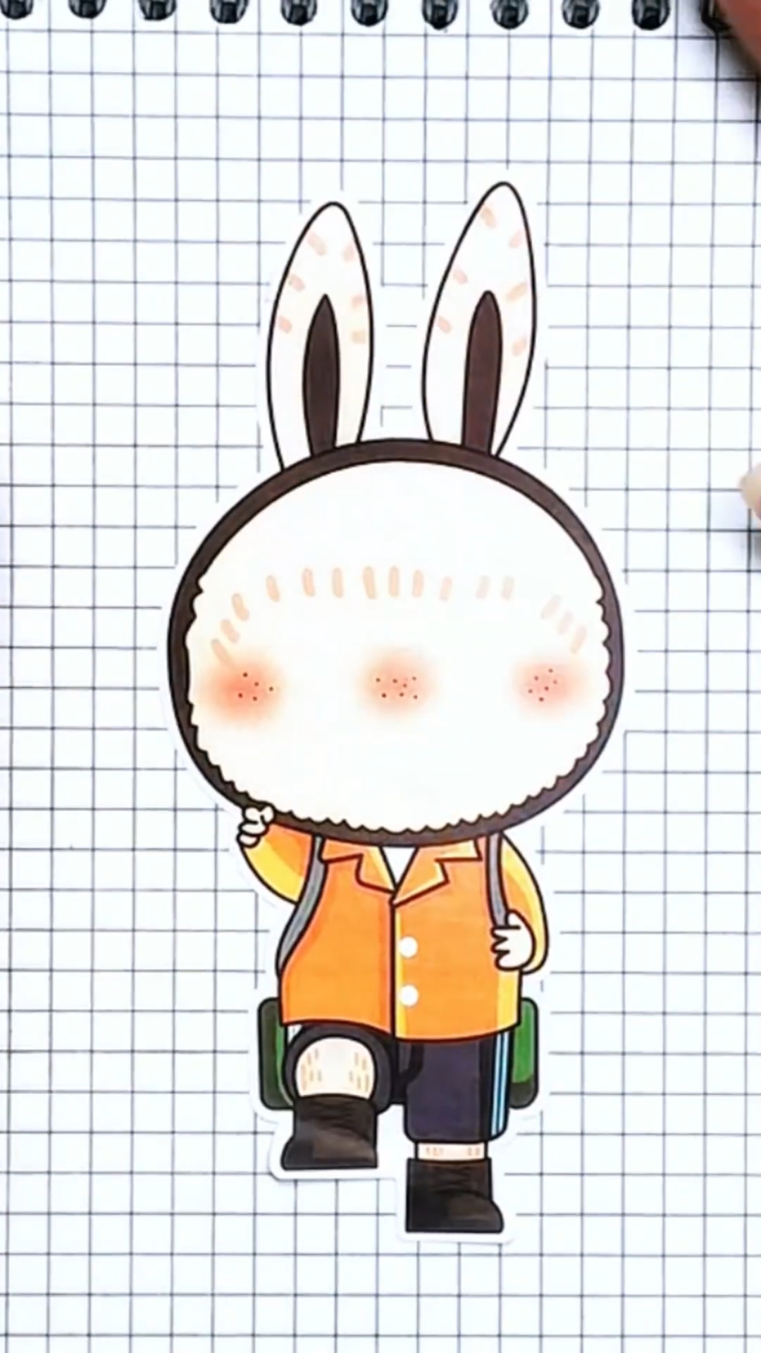 手工自制拉布布贴纸