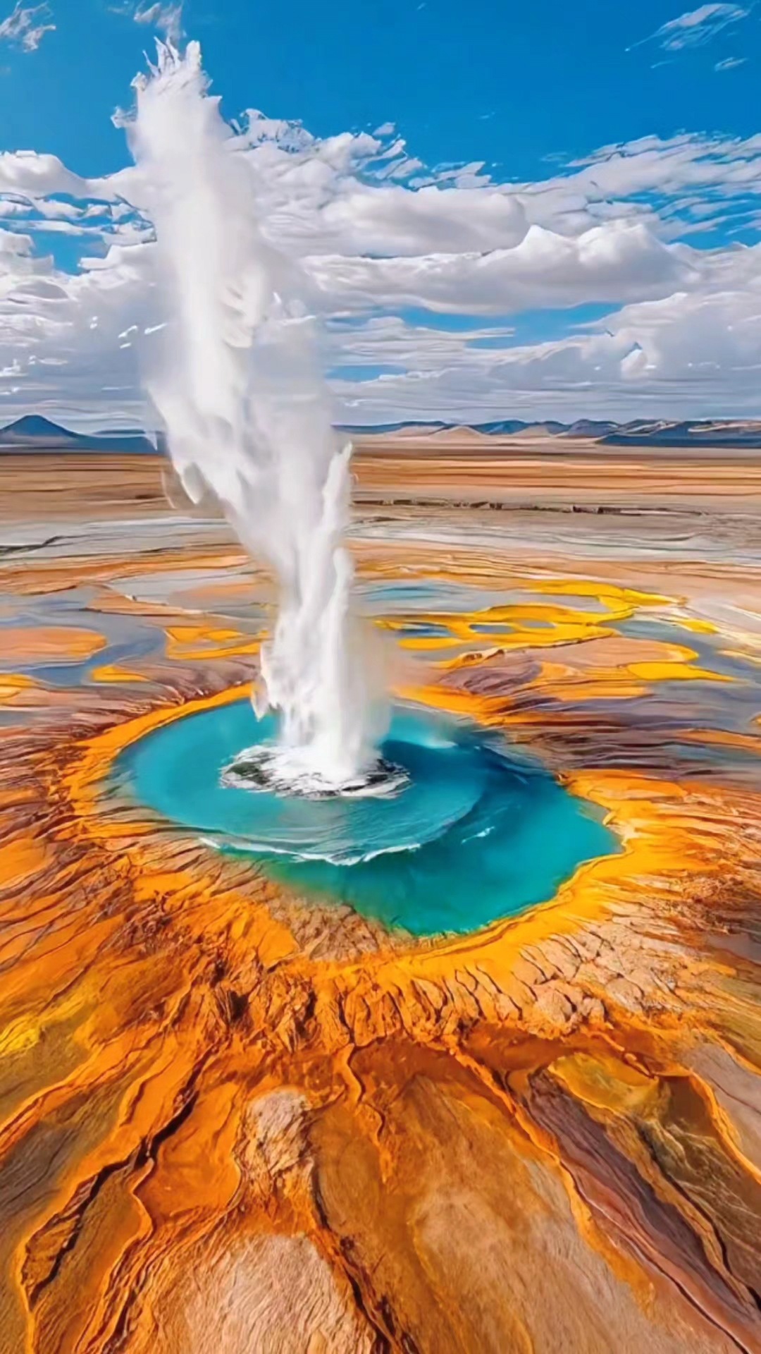 大地之眼色彩斑斓的艾肯泉,大自然的鬼斧神工