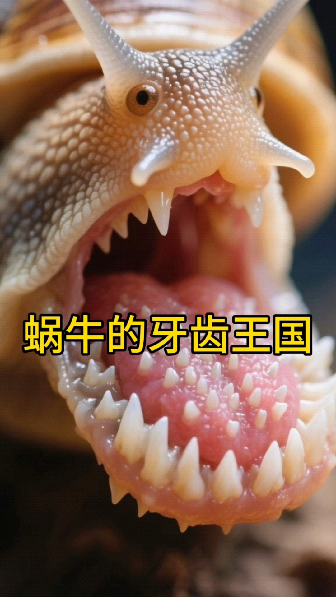 大自然的神奇造物:蜗牛嘴里竟有2.6万颗牙齿