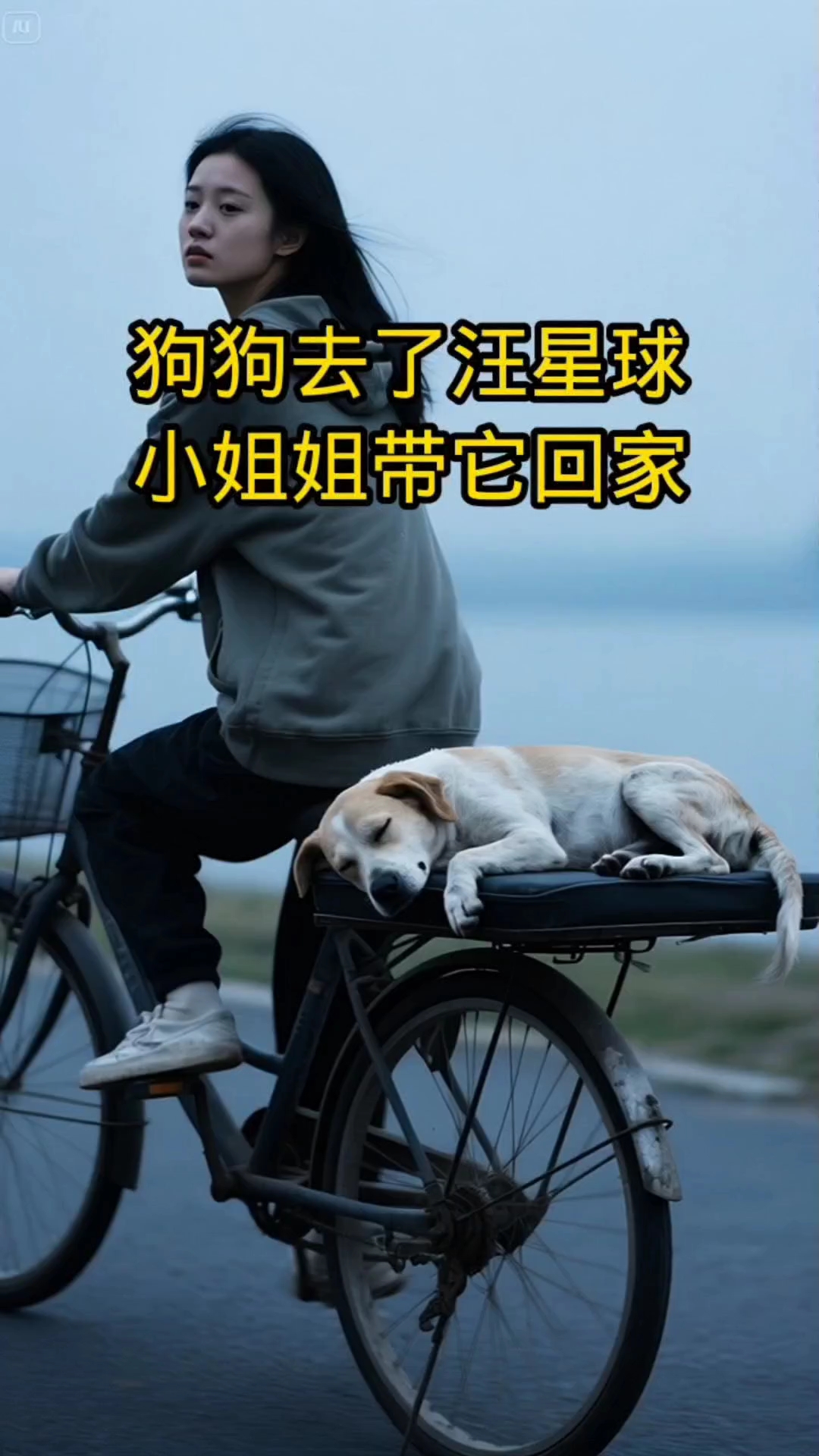 狗狗在外面去了汪星球,女主人带它回家