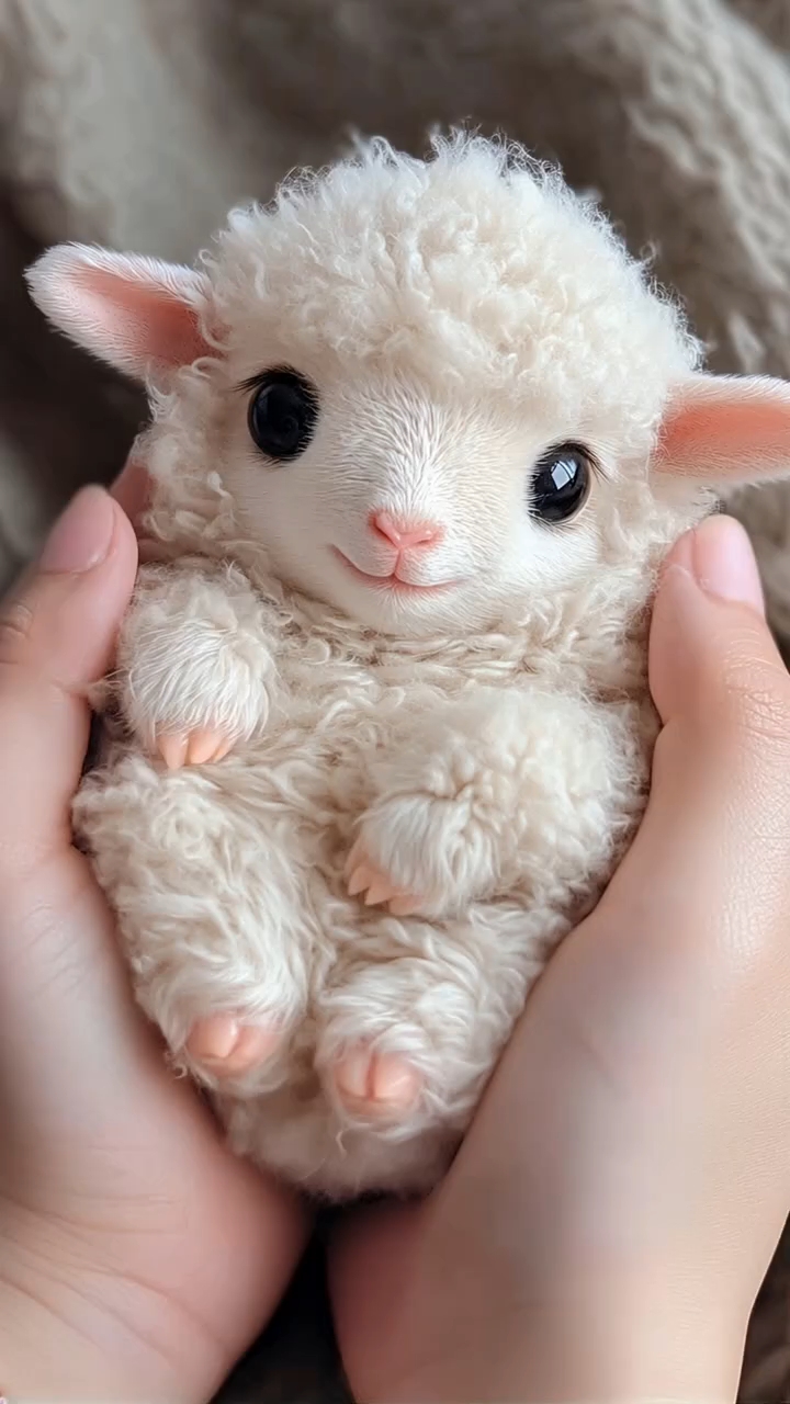 可爱的萌宠小羊