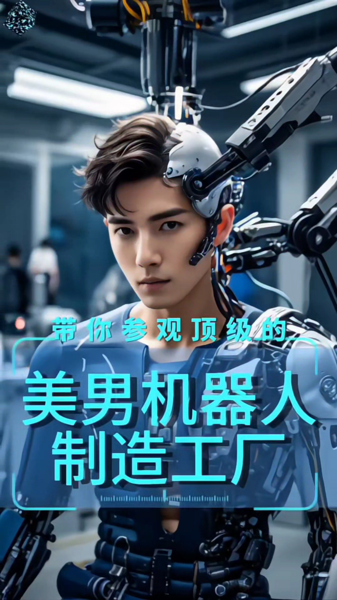 看过美女机器人,这次带你们看帅哥机器人工厂制作.