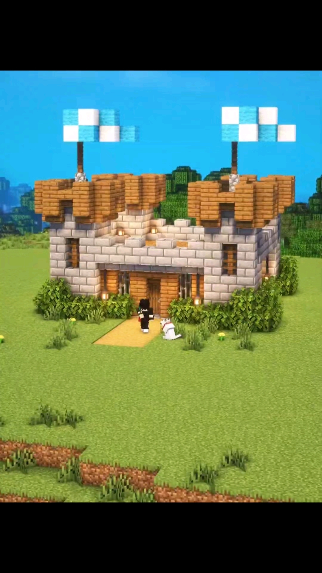 我的世界minecraft: 小小城堡建造