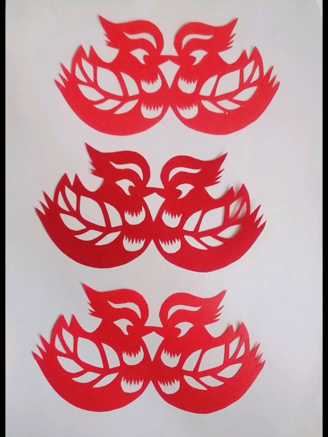 鸳鸯剪纸,一只,两只,三只,无数只