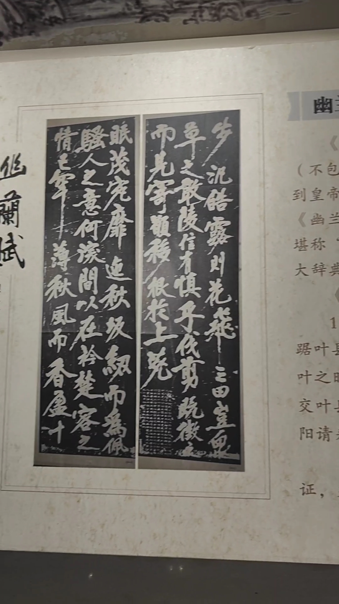 黄庭坚撰写的幽兰赋,书法苍劲有力