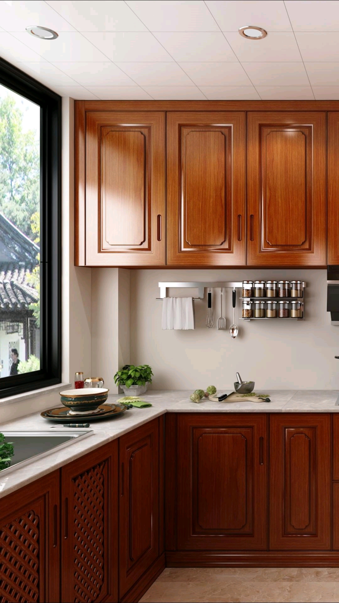 简约而不简单的明式橱柜.#中式设计