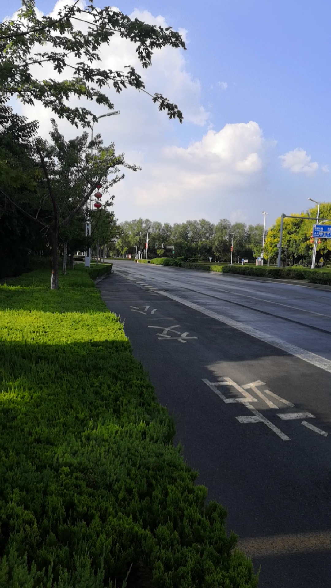 许昌青梅路在芙蓉大道与宏腾路之间街景