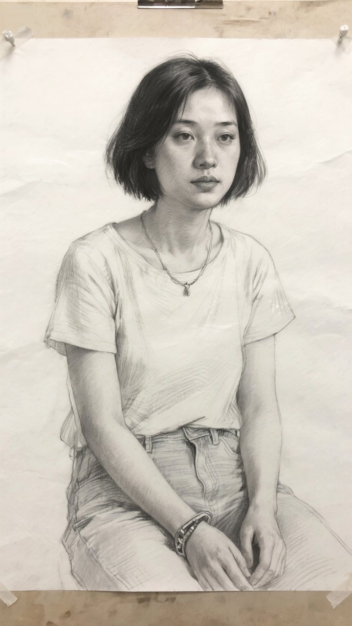 学生基础绘画之人物半身像